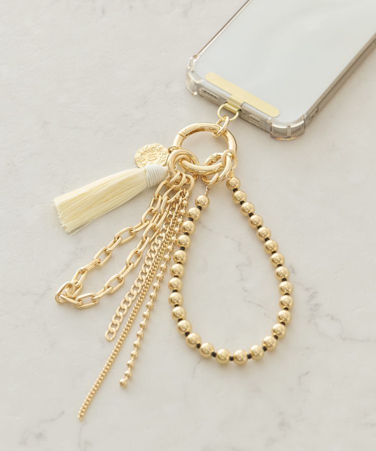 AMERICAN HOLIC「タッセルマルチチャームストラップ」|その他|Gold