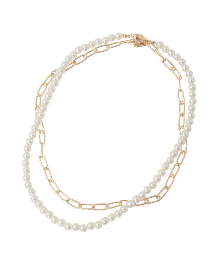 AMERICAN HOLIC「【2点SET】パール＋チェーンネックレス」|ネックレス|