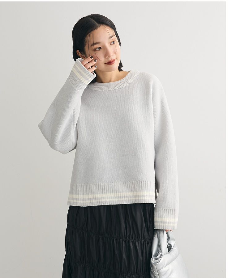 Green Parks「2WAYリバーシブルニットプルオーバー」|ニット・セーター|Gray