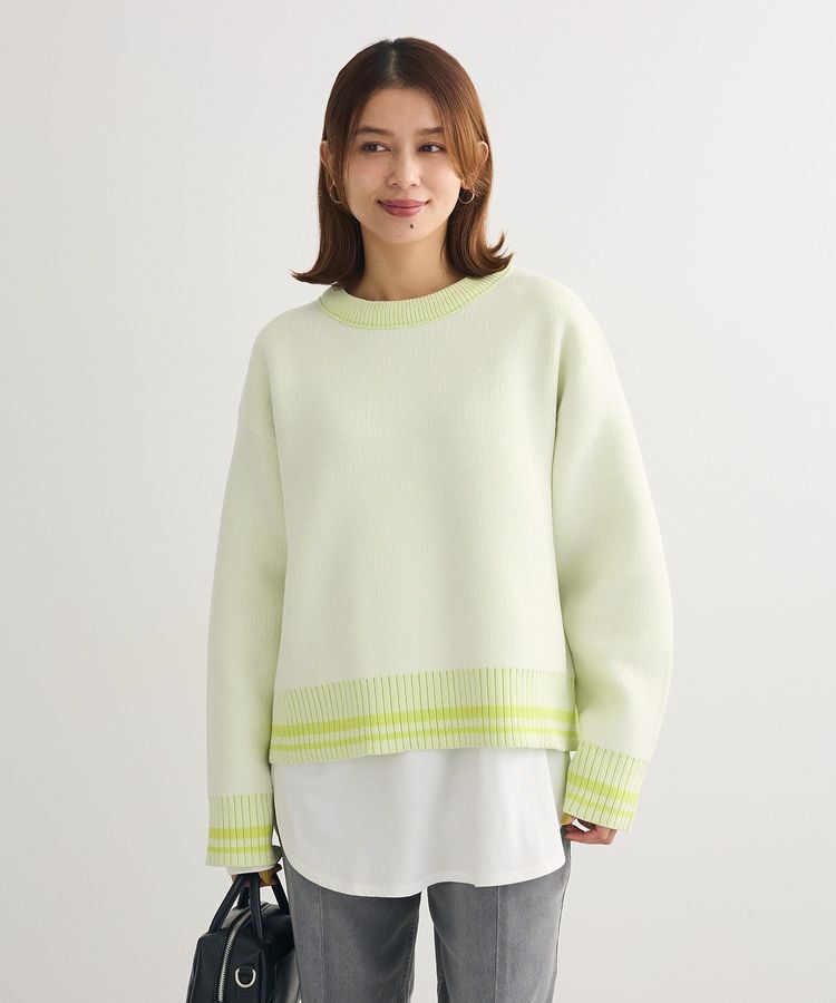 Green Parks「2WAYリバーシブルニットプルオーバー」|ニット・セーター|