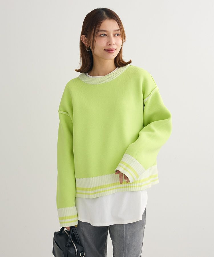 Green Parks「2WAYリバーシブルニットプルオーバー」|ニット・セーター|