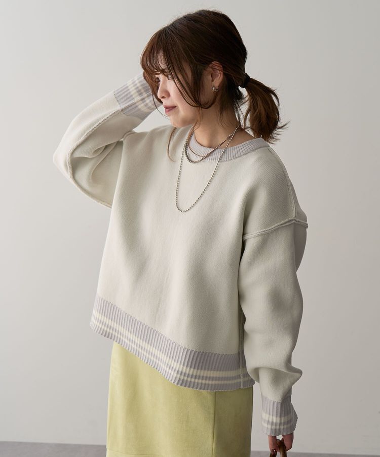 Green Parks「2WAYリバーシブルニットプルオーバー」|ニット・セーター|