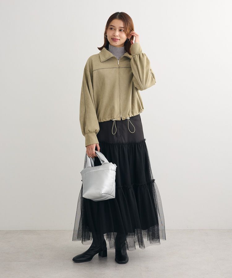 Green Parks「・ELENCARE DUE ハイブリットティアードスカート」|フレア|