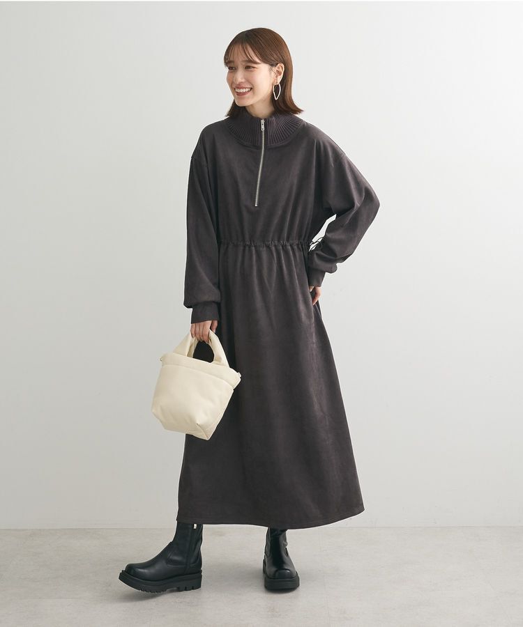 Green Parks「・ELENCARE DUEスエードポンチドロストワンピ」|ワンピース|