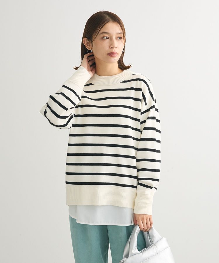 Green Parks「もちやわモックネックニットプルオーバー」|ニット・セーター|