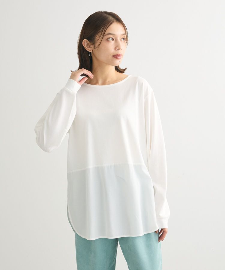 Green Parks「裾ドッキングホワイトインナー」|インナー|White