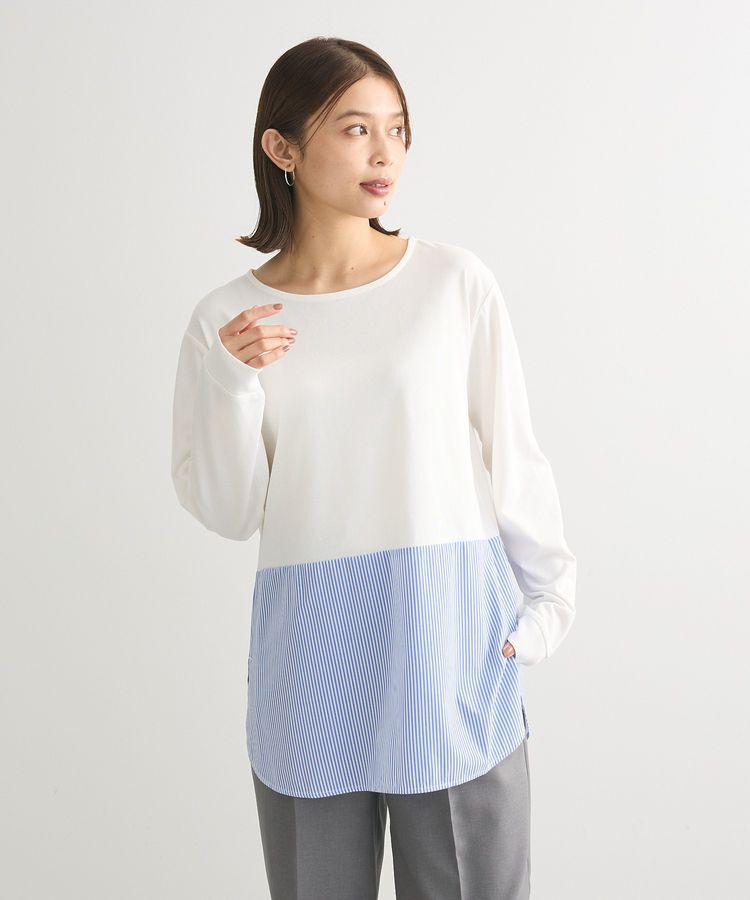 Green Parks「裾ドッキングホワイトインナー」|インナー|