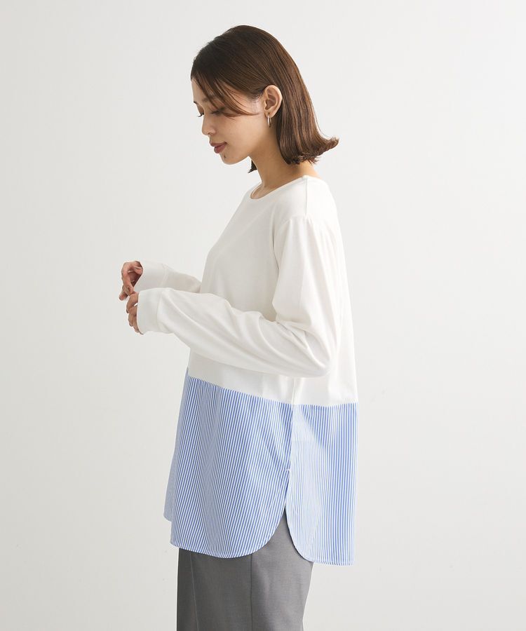 Green Parks「裾ドッキングホワイトインナー」|インナー|