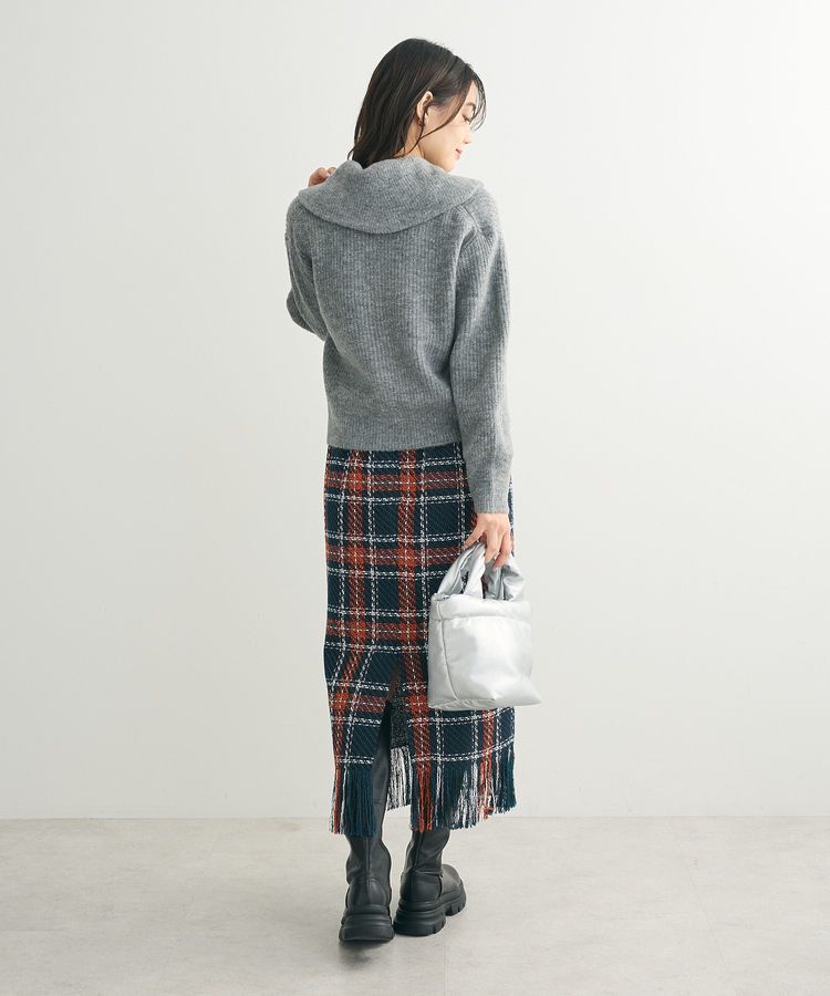 Green Parks「Zip付きコンパクトニットカーディガン」|カーディガン|