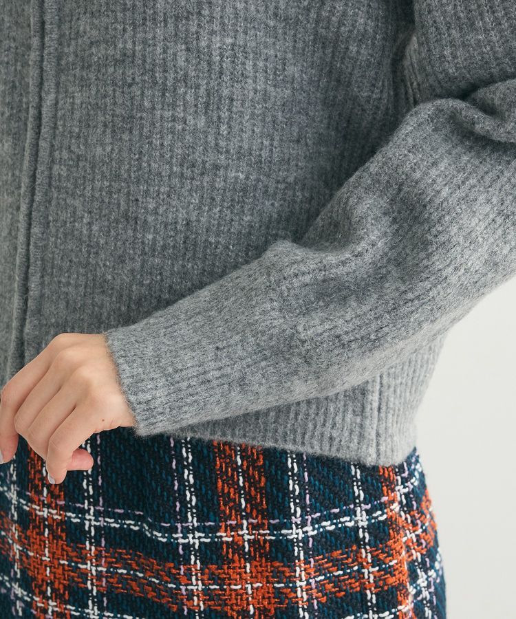 Green Parks「Zip付きコンパクトニットカーディガン」|カーディガン|