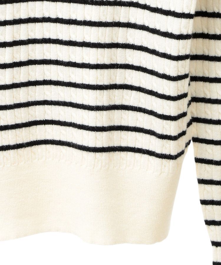 Green Parks「プチケーブルクルーネックニットプルオーバー」|ニット・セーター|