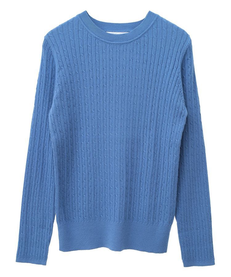 Green Parks「プチケーブルクルーネックニットプルオーバー」|ニット・セーター|