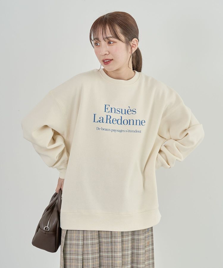 Green Parks「裏起毛アソートロゴプルオーバー」|スウェット・ジャージ|Ecru