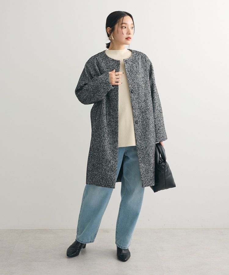 Green Parks「洗えるボトルネックリブニットプルオーバー」|ニット・セーター|