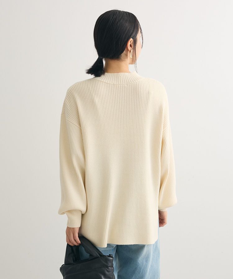 Green Parks「洗えるボトルネックリブニットプルオーバー」|ニット・セーター|