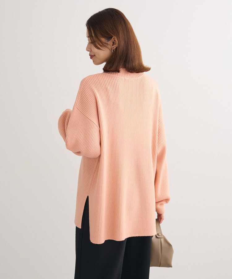 Green Parks「洗えるボトルネックリブニットプルオーバー」|ニット・セーター|