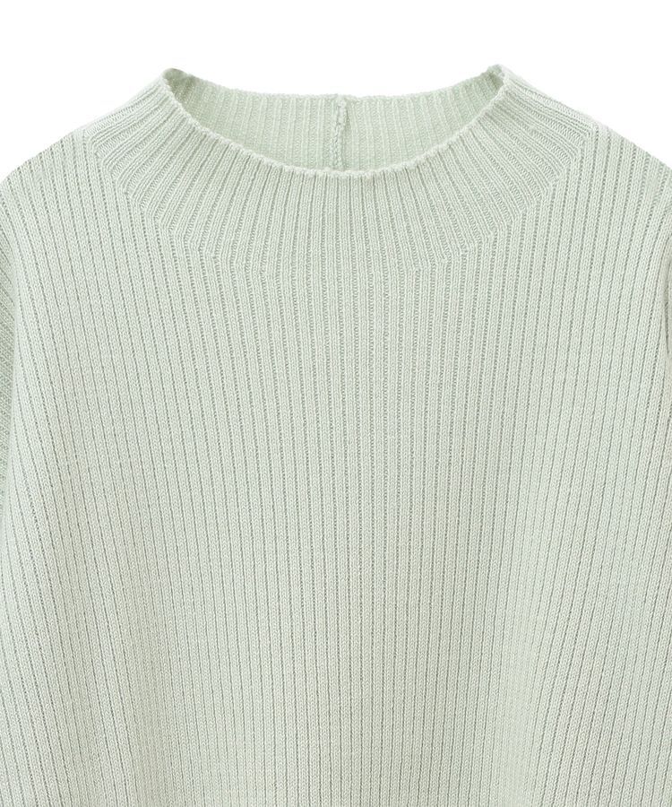 Green Parks「洗えるボトルネックリブニットプルオーバー」|ニット・セーター|