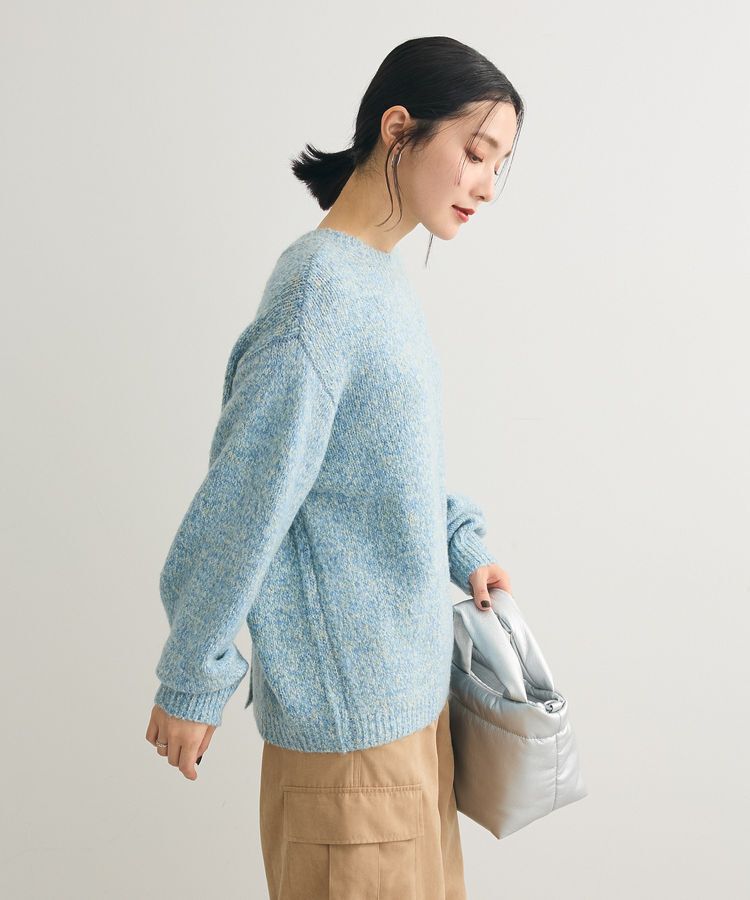 Green Parks「2WAYメランジMIXニットプルオーバー」|ニット・セーター|