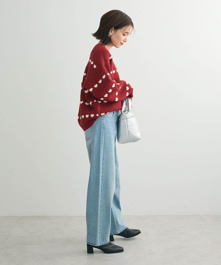 Green Parks「・swing by ハートクルーネックニット」|ニット・セーター|
