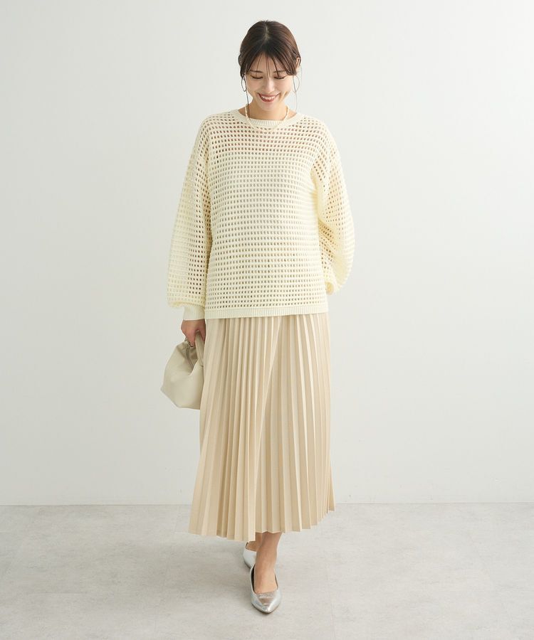 Green Parks「メッシュニットチュニック」|ニット・セーター|