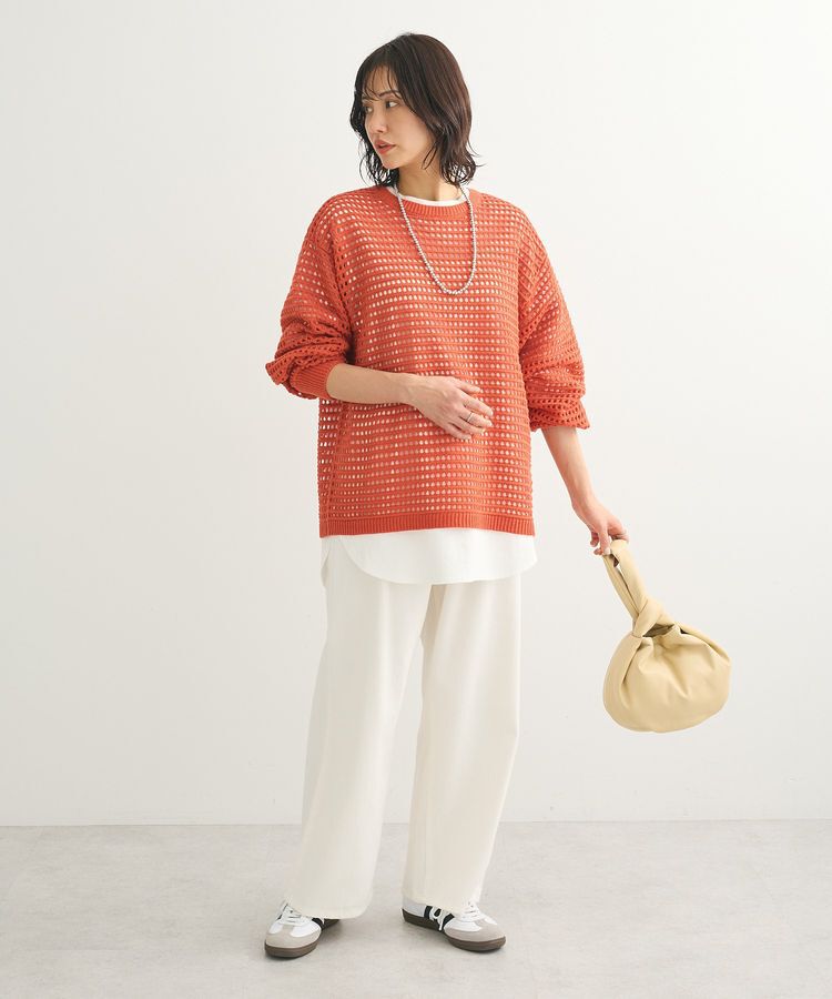 Green Parks「メッシュニットチュニック」|ニット・セーター|