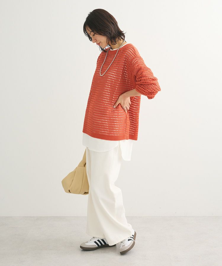 Green Parks「メッシュニットチュニック」|ニット・セーター|