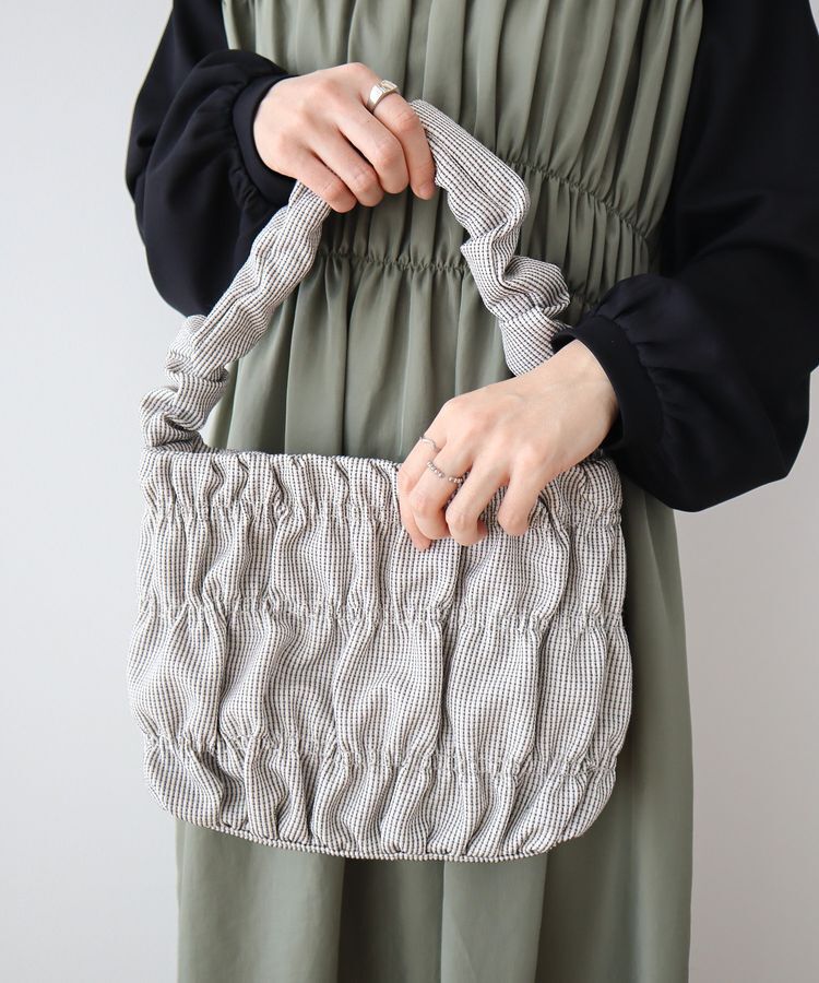 Green Parks「andmikka.シャーリングミニトート」|トートバッグ|White