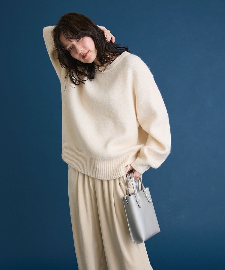 Green Parks「fuwaっと袖パフニットプルオーバー」|ニット・セーター|