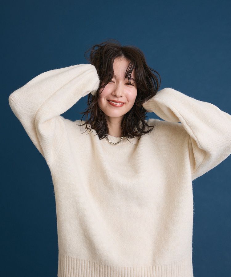 Green Parks「fuwaっと袖パフニットプルオーバー」|ニット・セーター|