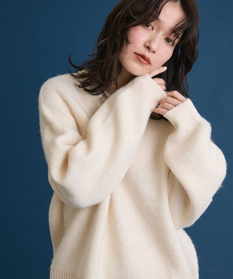 Green Parks「fuwaっと袖パフニットプルオーバー」|ニット・セーター|