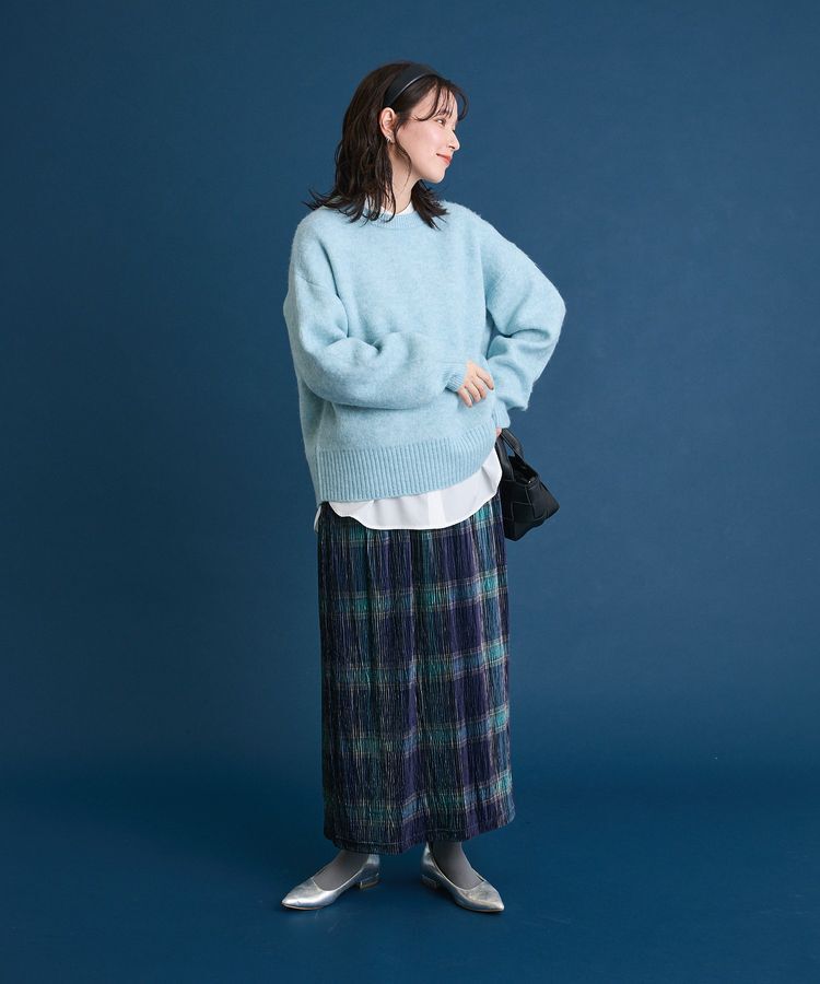 Green Parks「fuwaっと袖パフニットプルオーバー」|ニット・セーター|