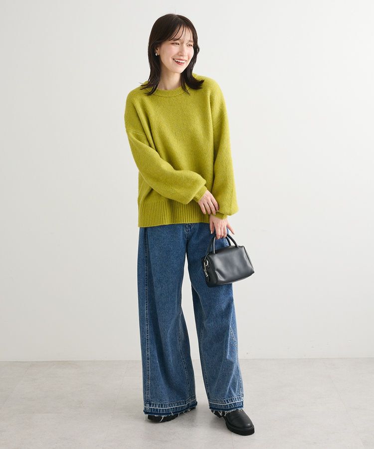 Green Parks「fuwaっと袖パフニットプルオーバー」|ニット・セーター|