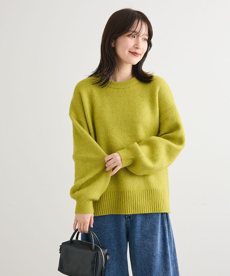 Green Parks「fuwaっと袖パフニットプルオーバー」|ニット・セーター|