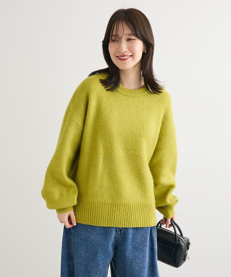 Green Parks「fuwaっと袖パフニットプルオーバー」|ニット・セーター|