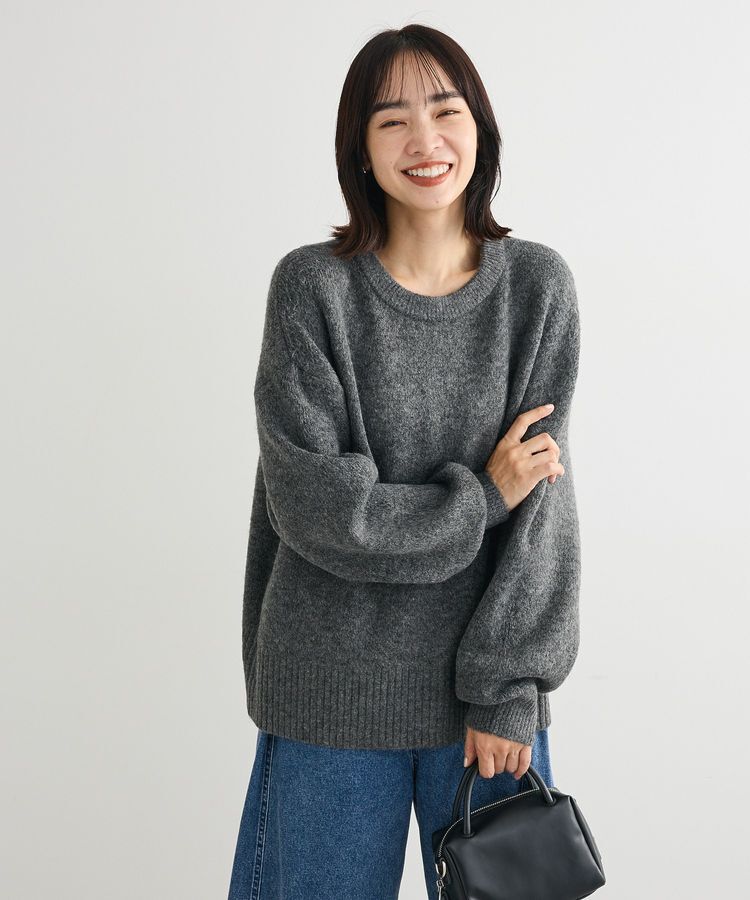 Green Parks「fuwaっと袖パフニットプルオーバー」|ニット・セーター|