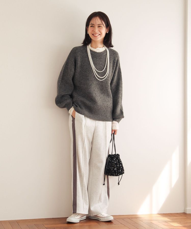 Green Parks「fuwaっと袖パフニットプルオーバー」|ニット・セーター|