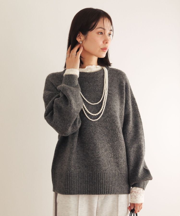 Green Parks「fuwaっと袖パフニットプルオーバー」|ニット・セーター|
