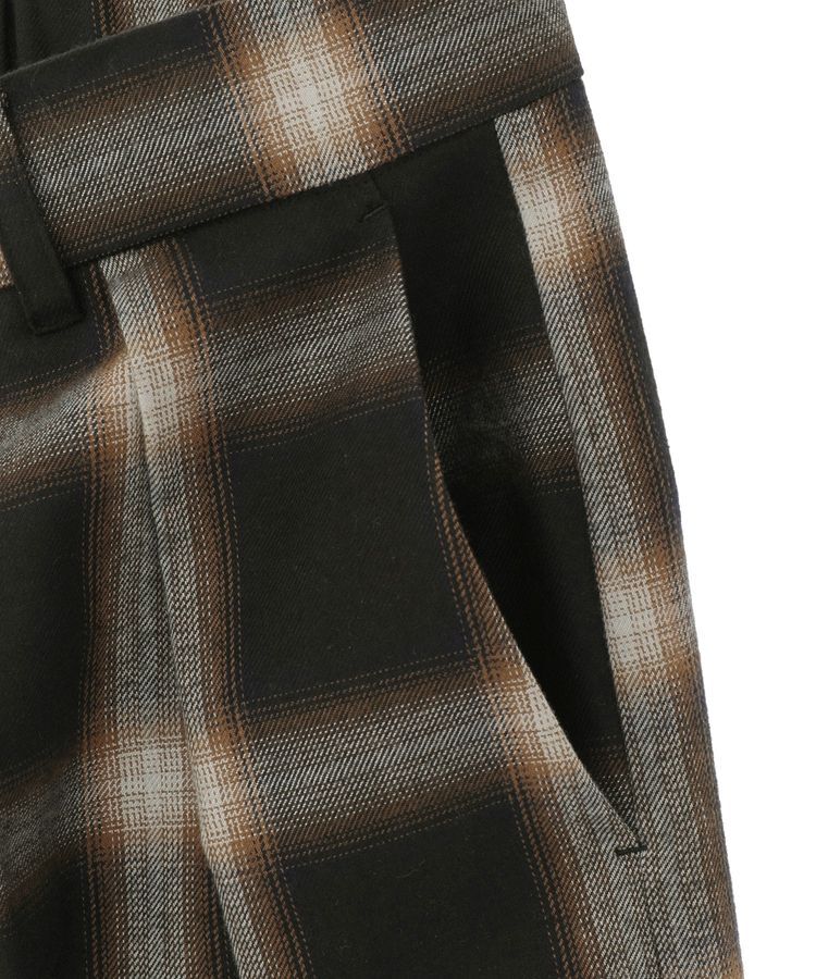 GARAGE OF GOOD CLOTHING「【日本製】オンブレチェック２タックワイドパンツ」|その他|