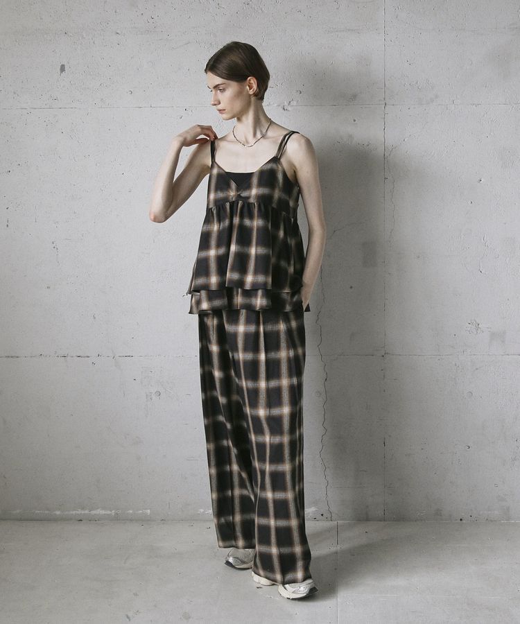 GARAGE OF GOOD CLOTHING「【日本製】オンブレチェック２タックワイドパンツ」|その他|