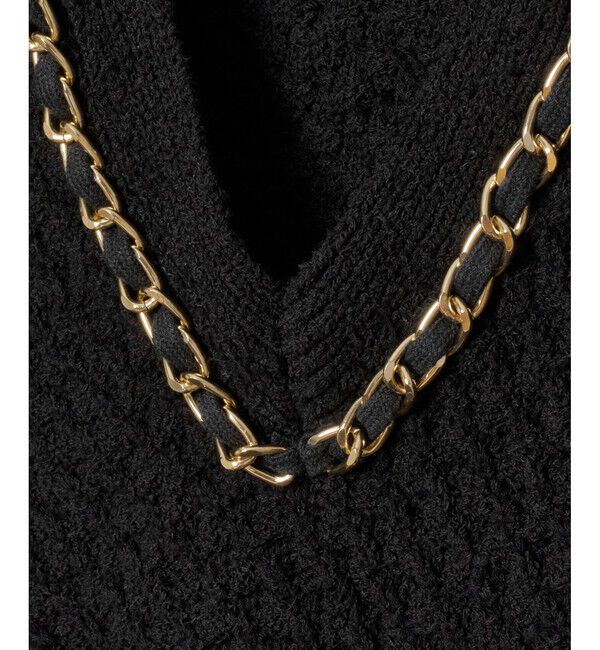 LOULOU WILLOUGHBY「【LOULOU WILLOUGHBY】チェーントリムミニベスト」|ベスト・ジレ|