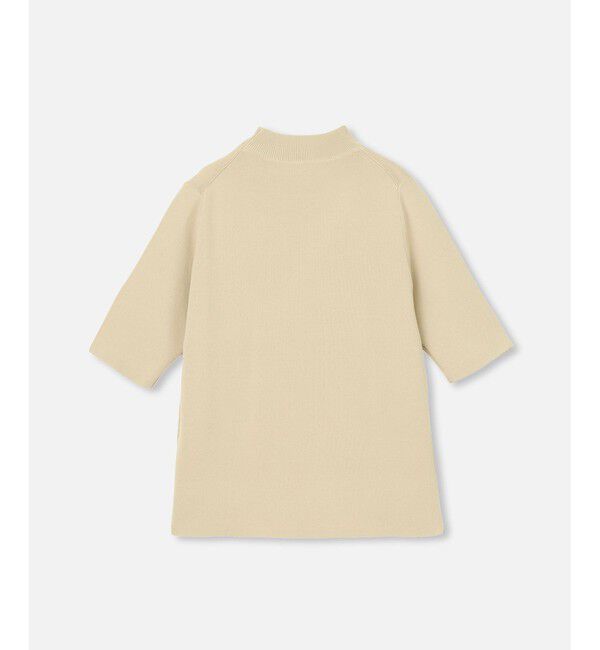 allureville「◇ 総針モックネック5分袖プルオーバー」|ニット・セーター|