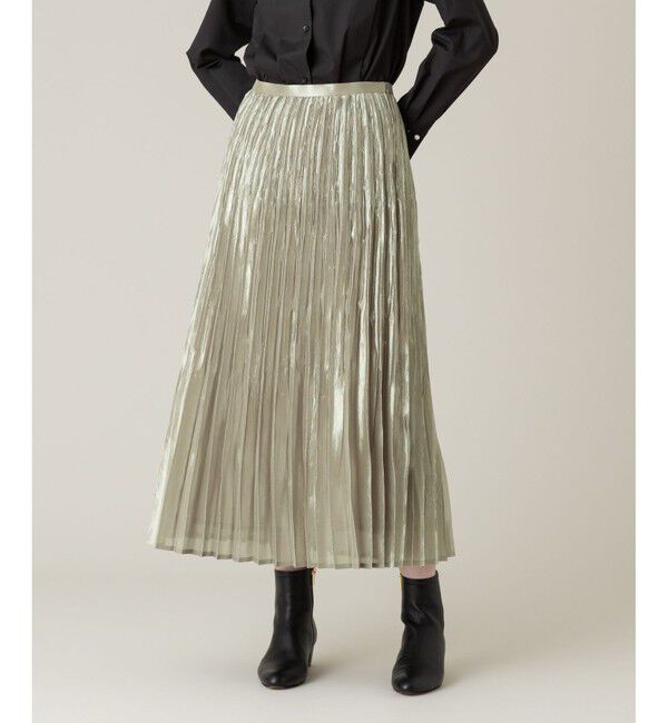 LOULOU WILLOUGHBY「【LOULOU WILLOUGHBY】グロッシーグラデプリーツスカート」|スカート|