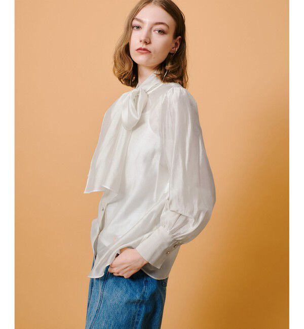 allureville「オーガンザボウブラウス」|シャツ・ブラウス|