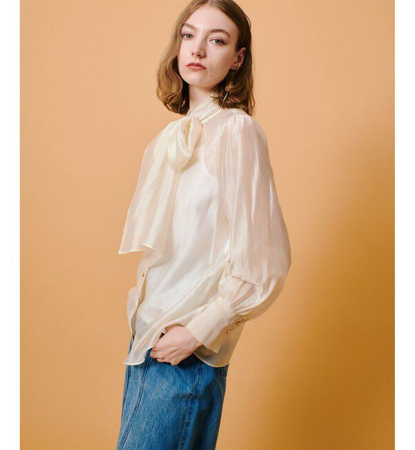 allureville「オーガンザボウブラウス」|シャツ・ブラウス|