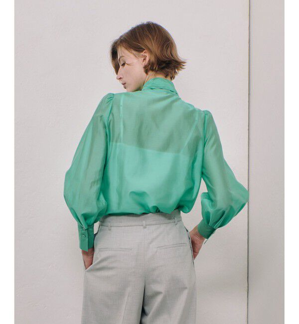 allureville「オーガンザボウブラウス」|シャツ・ブラウス|