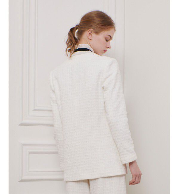 LOULOU WILLOUGHBY「【LOULOU WILLOUGHBY】スラブツイードロングジャケット」|その他|