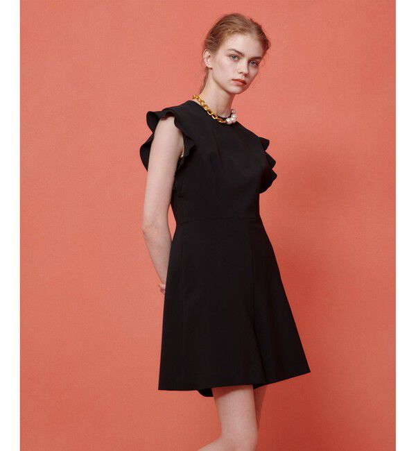 LOULOU WILLOUGHBY「【LOULOU WILLOUGHBY】ダブルクロスミニオールインワン」|オールインワン|