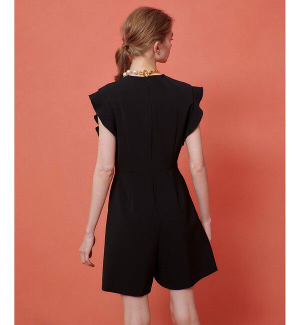 LOULOU WILLOUGHBY「【LOULOU WILLOUGHBY】ダブルクロスミニオールインワン」|オールインワン|