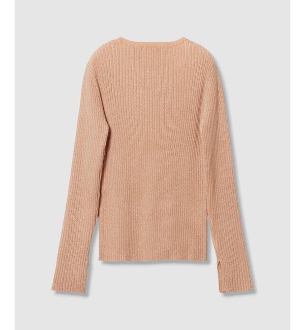 LOULOU WILLOUGHBY「【LOULOU WILLOUGHBY】LAME RIBプルオーバー」|ニット・セーター|