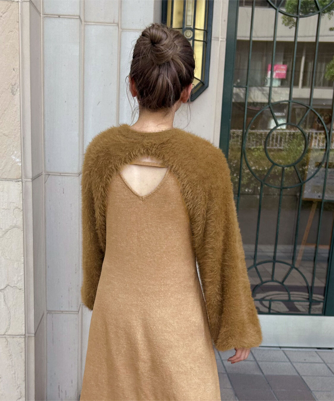 titivate「【sakiさんA/Wコラボ】シャギーニットセットワンピース」|ワンピース|